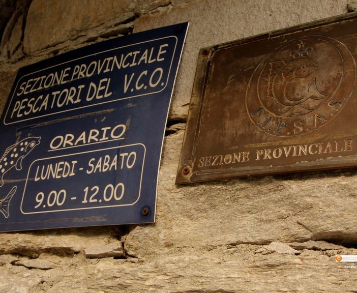 La sede della sezione provinciale dei pescatori a Villadossola