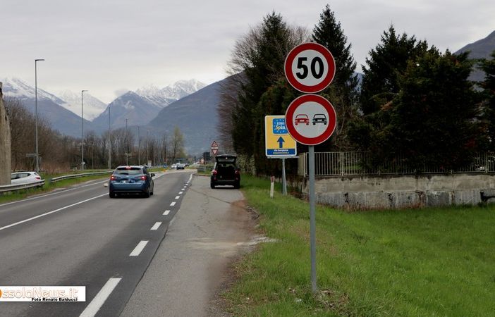 Limiti di velocità abbassati sulla provinciale tra Domo e Villa