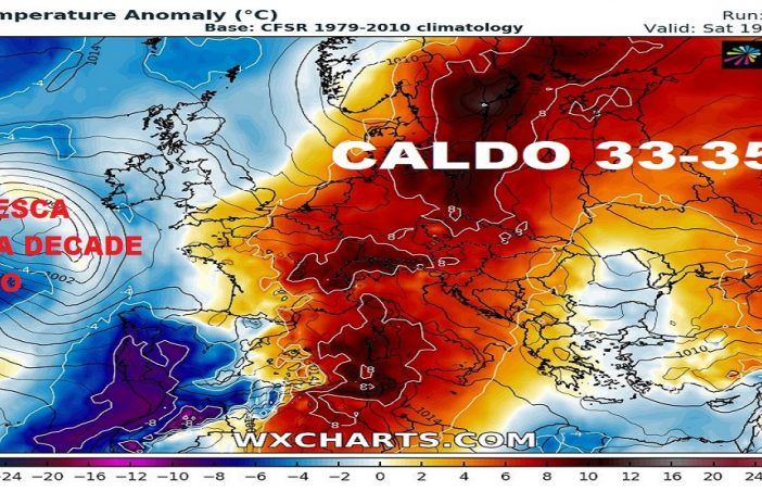 Oggi picco del caldo ma domani temporali e abbassamento delle temperature