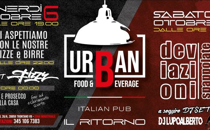Questa sera riapre l'Urban a Trontano: domani le Deviazioni Spappolate
