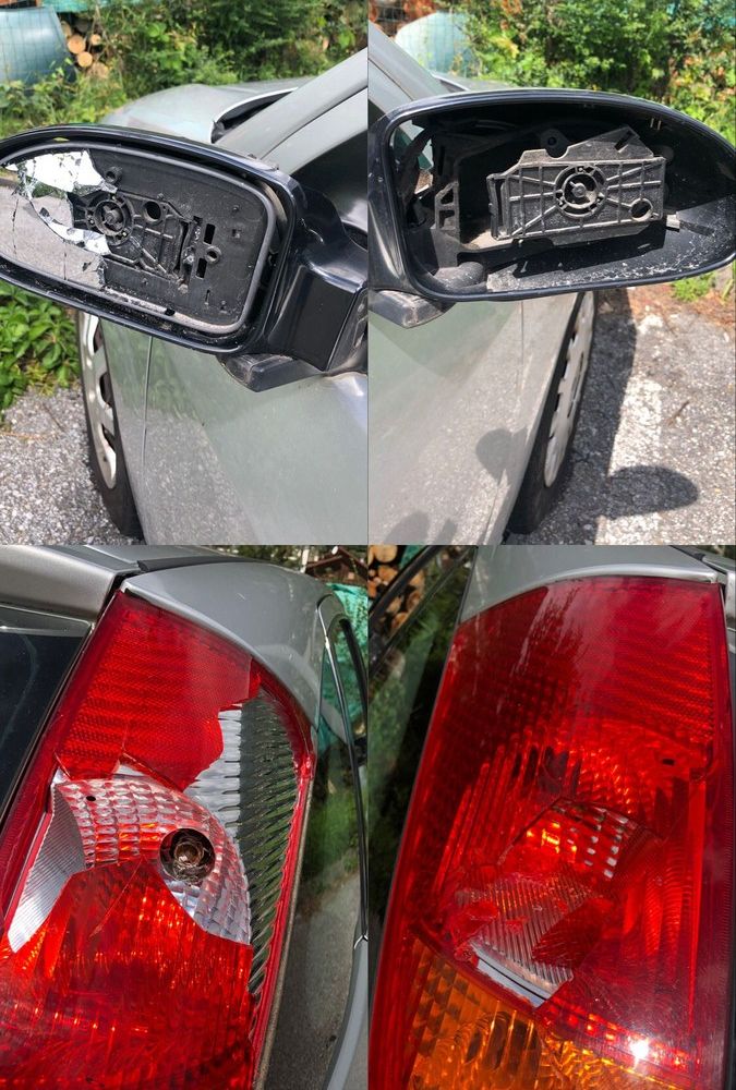 Auto prese di mira dai vandali a Preglia FOTO