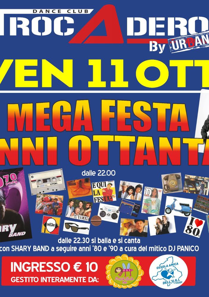 Al Trocadero arriva la Shary Band per la serata anni 80'