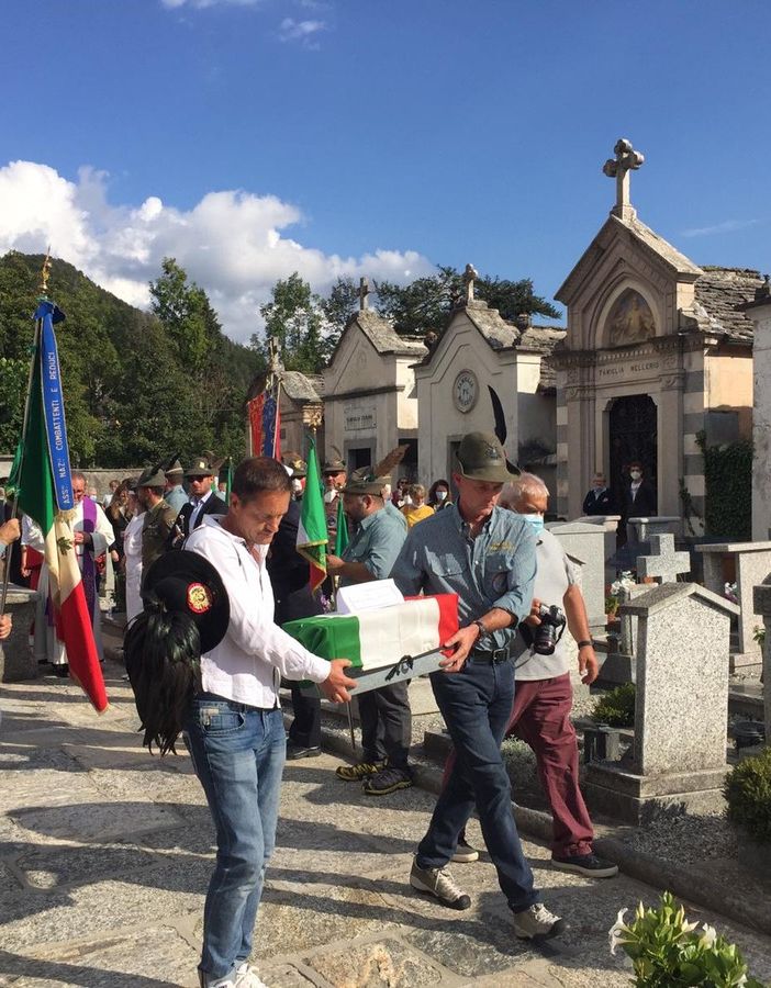 Dopo 80 anni le spoglie dell’alpino Francesco Guerra sono tornate a Craveggia