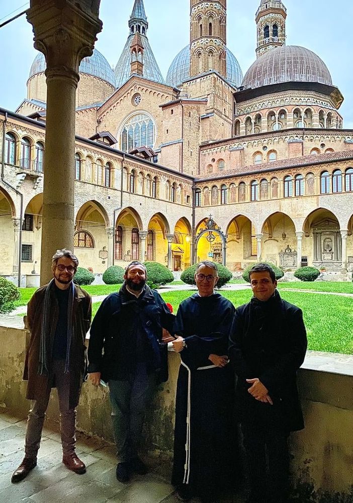 Delegazione di Anzino incontra Padre Antonio Ramina, nuovo rettore della basilica di Padova