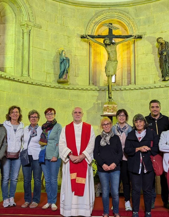 Un gruppo di pellegrini ossolani in cammino verso Santiago de Compostela FOTO