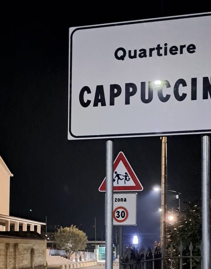 Nuovo cartello per il quartiere Cappuccina, soddisfazione tra i residenti