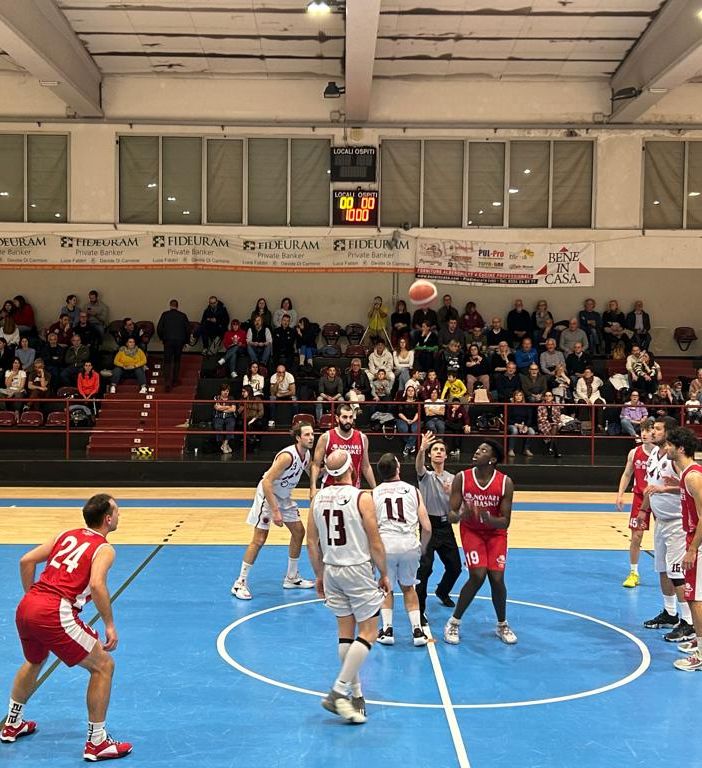 Findomo Pediacooph24 sconfitta in casa dal Novara Basket