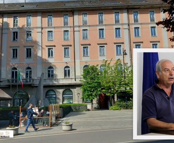 La palazzina che ospita la sede Inail e nel riquadro il consigliere comunale Pd, Claudio Miceli