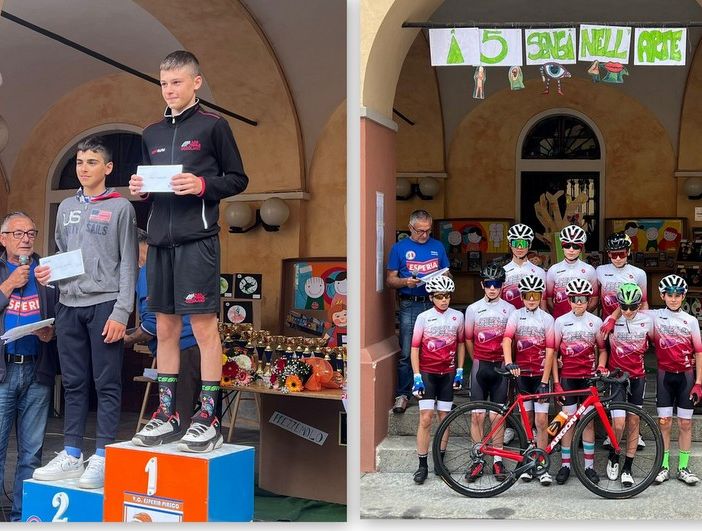 Soldarini primo sul traguardo di Piasco