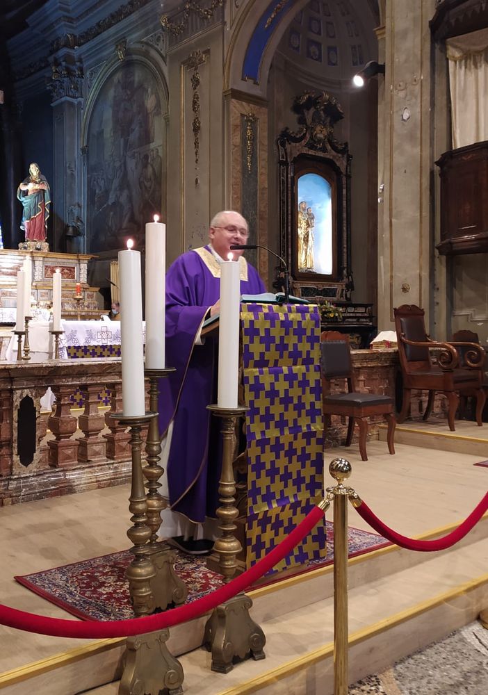In Collegiata celebrata la messa della Festa della Cella in ricordo di Rosmini