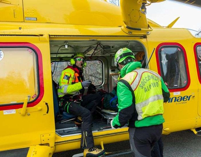 Portata al Cto di Torino la donna estratta dalla slavina. E' una 45enne di Cavallirio