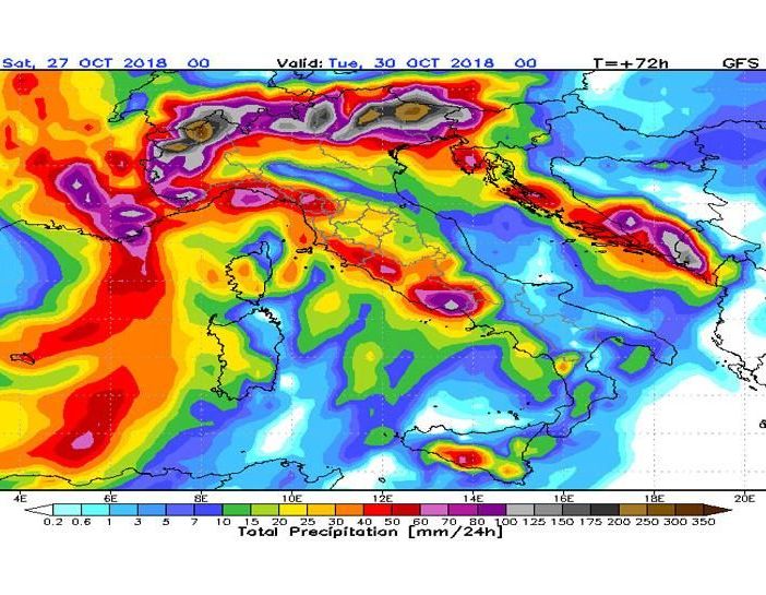 Le previsioni meteo per il fine settimana
