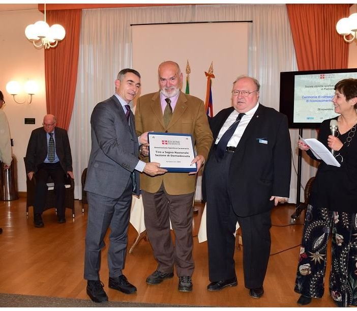 TSN Domo premiato come società tra le più 'vecchie' del Piemonte