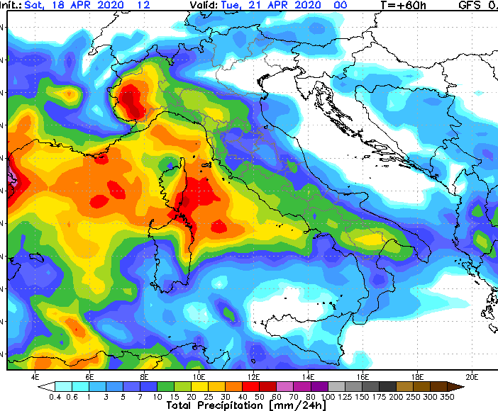 Le previsioni meteo per il fine settimana