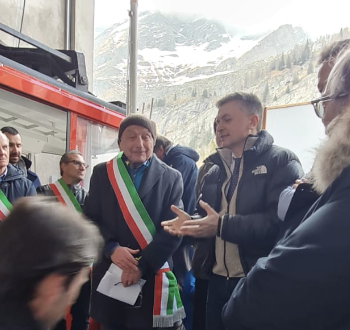 Inaugurata la rinnovata funivia Bill-Monte Moro