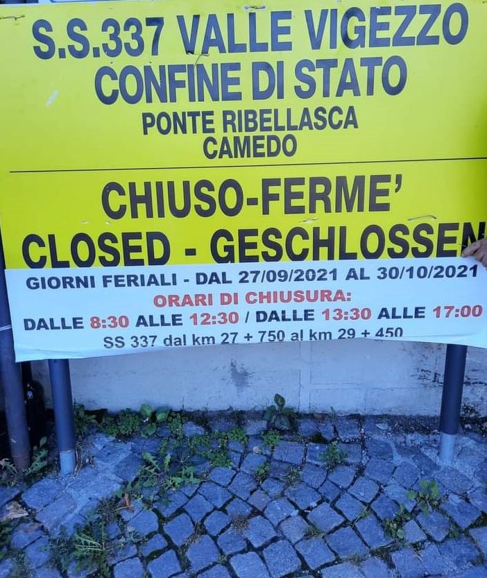 Due settimane di lavori sulla SS 337, disagi in vista per i frontalieri