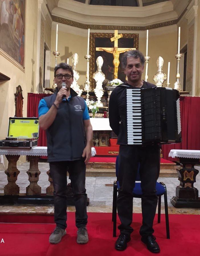 Il fisarmonicista Marco Valenti in concerto al santuario della Madonna della Neve
