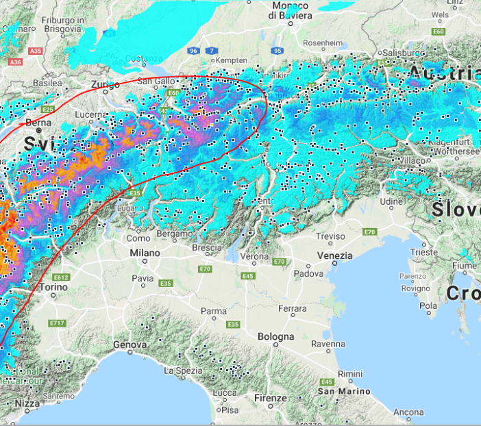 Neve in arrivo in alta Ossola