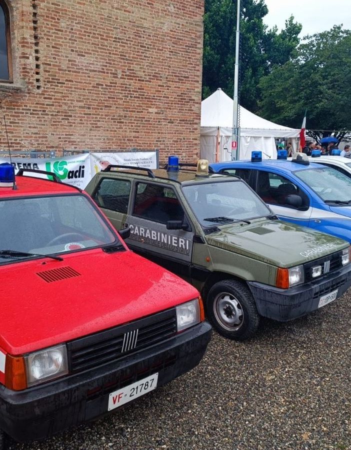 Anche la Panda dei Vigili del fuoco di Varzo a 'Panda a Pandino'