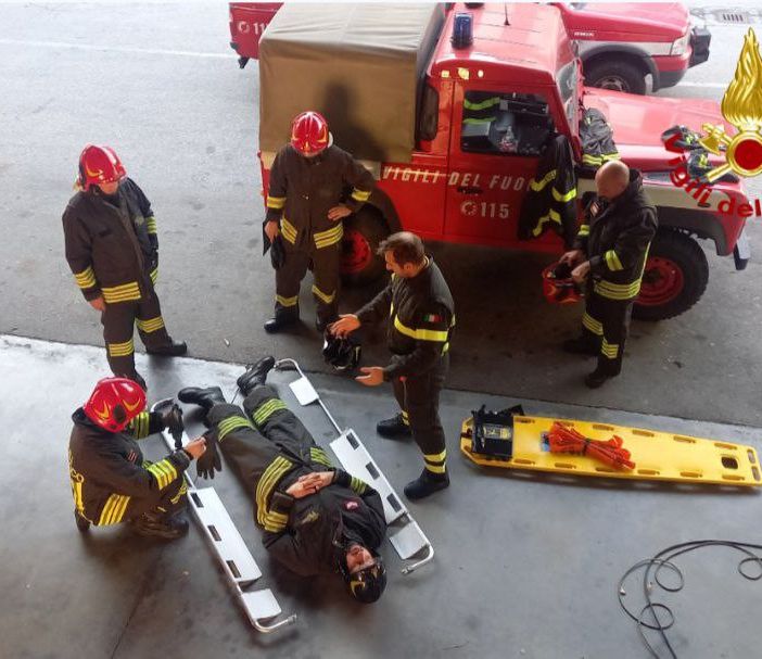 Addestramento di primo soccorso sanitario per i Vigili del fuoco del Vco