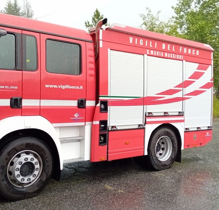 Scantinati allagati in Valle Vigezzo, superlavoro per i vigili del fuoco
