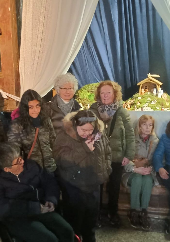 Il presepe della Collegiata realizzato dai ragazzi dell'Anffas