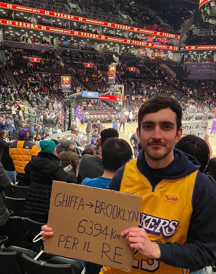 ''Ghiffa-Brooklyn 6394'', negli Usa per vedere il re Lebron James