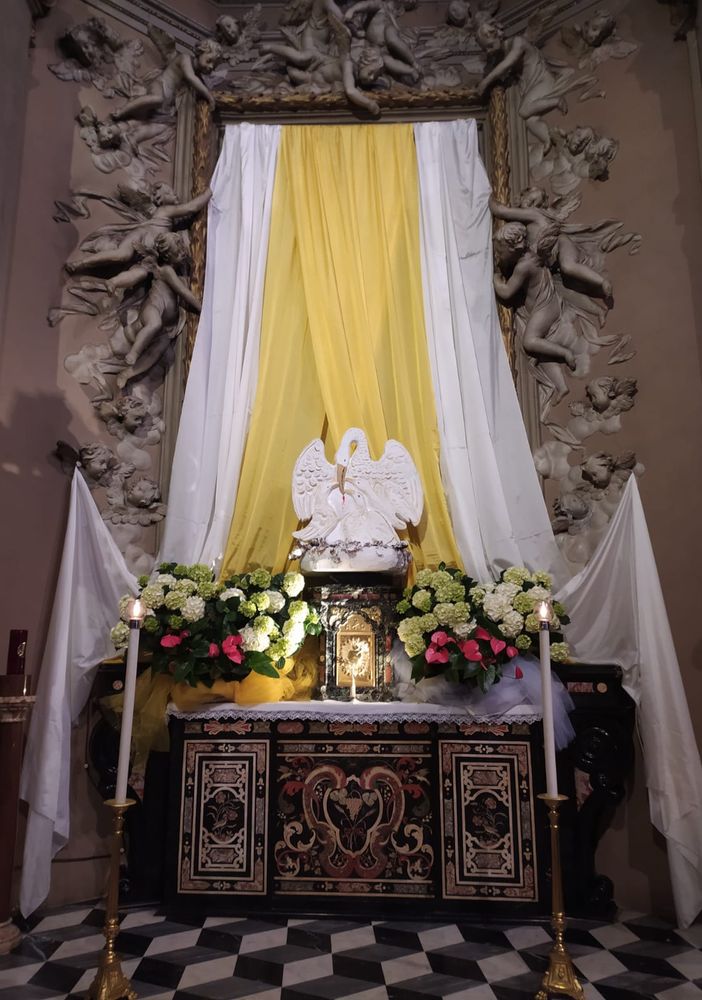 Esposta al Santuario del Calvario la scultura realizzata dai Rosminiani