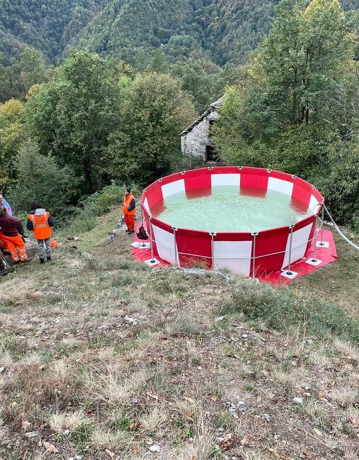 Nuova vasca antincendio per l'Aib di Domodossola