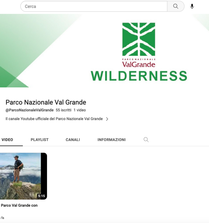 È online il canale YouTube ufficiale della Val Grande