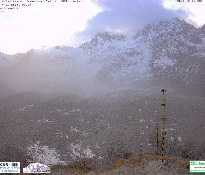Poca neve sulle Alpi Pennine e Lepontine: non accadeva dal 2015
