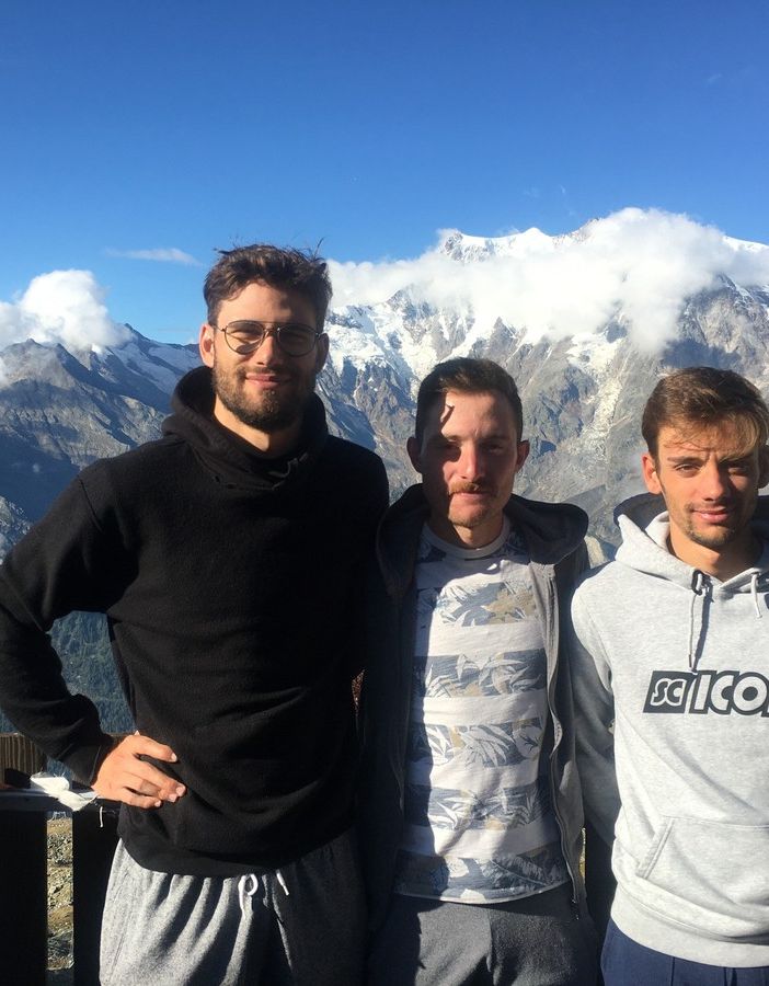 Filippo Ganna al Monte Moro in vista dei mondiali