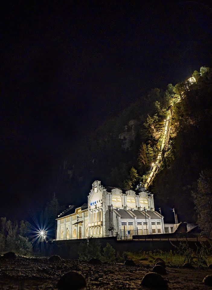 La centrale di Crego nel fotogramma di Mario Pasqualini