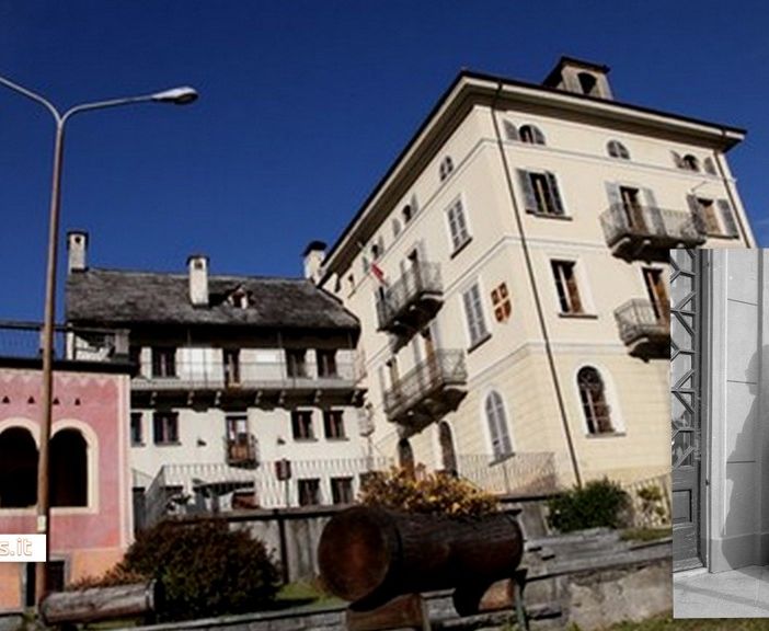Nelle foto: il municipio di Codo e nel riquadro Vittorio Resta