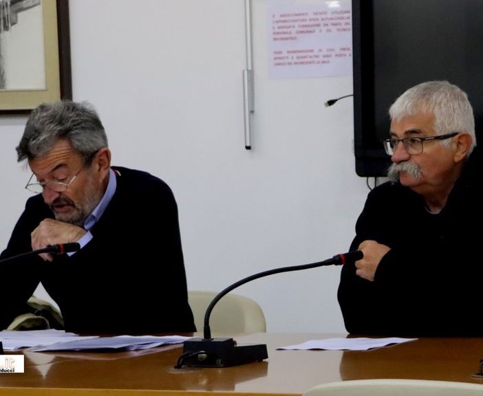 Il presidente del cai Villa, Diego Varioletti, e il suo vive Renato Boschi