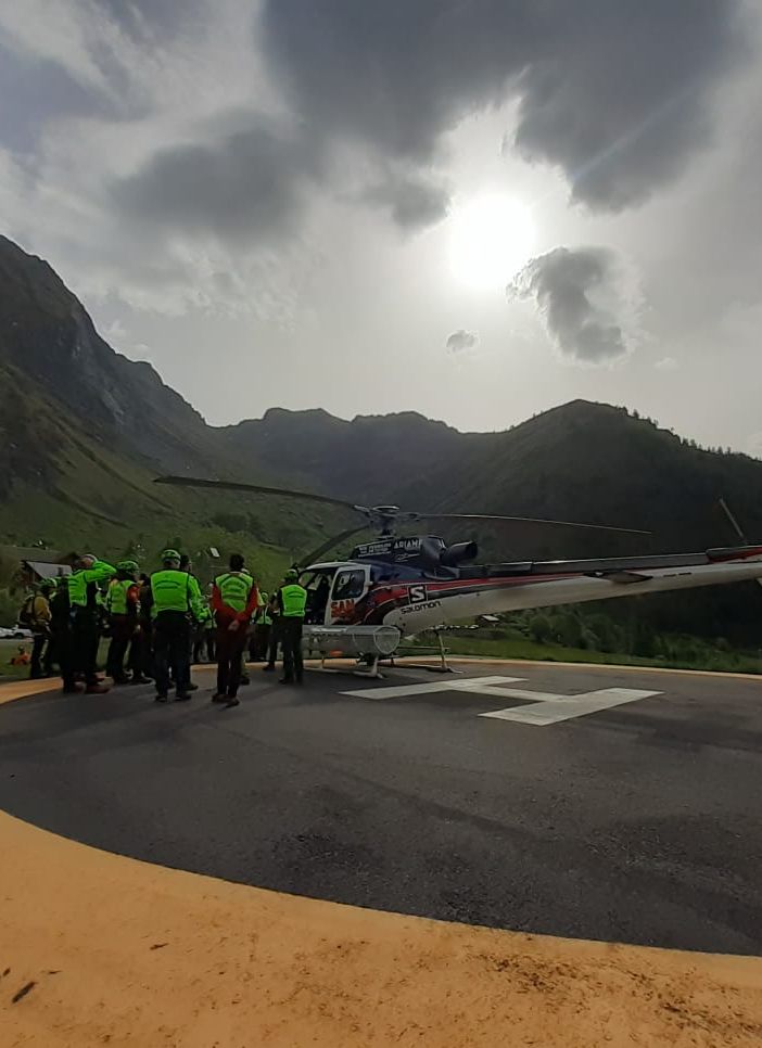 Soccorso alpino in azione sulle alture di Cheggio