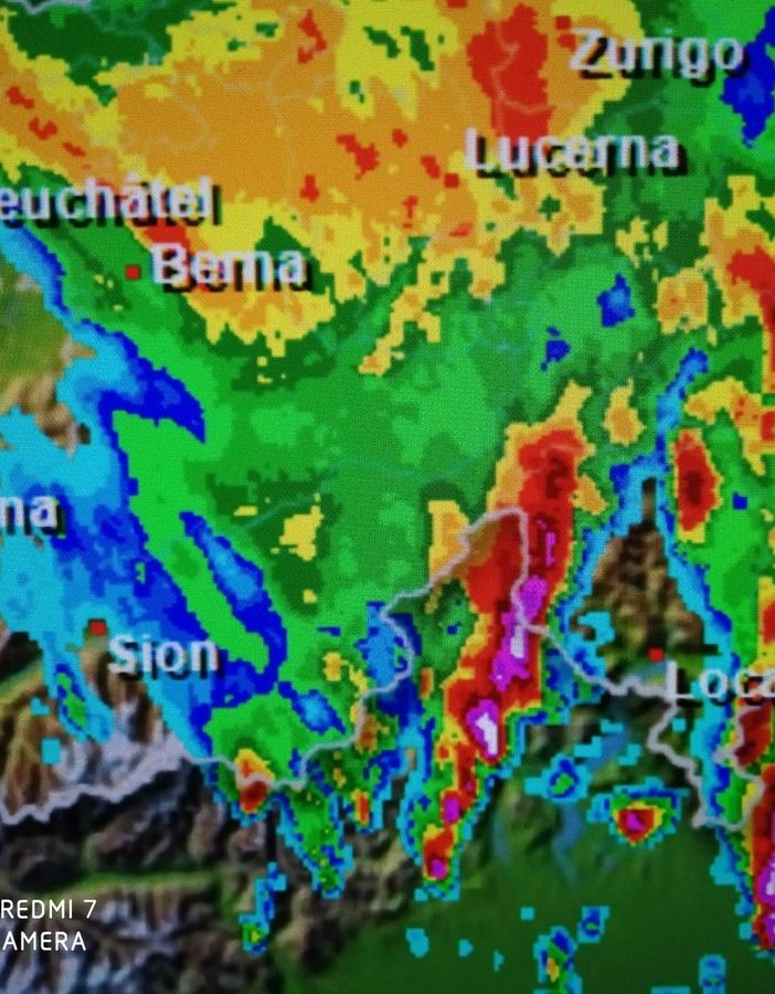 Maltempo, stato di allerta in Canton Vallese