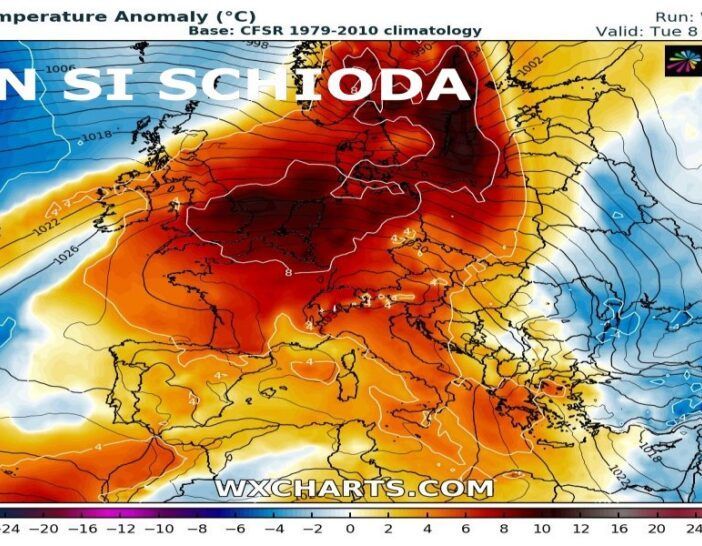 Pioggia o neve non prima di metà mese