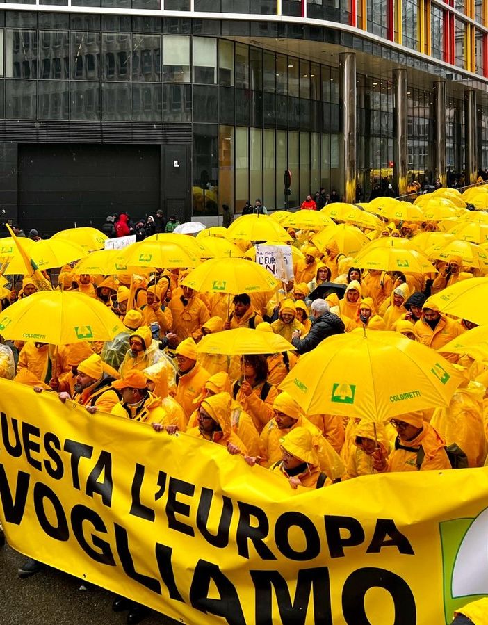 Anche Coldiretti Novara-Vco in piazza a Bruxelles:  stop burocrazia e misure urgenti per reddito imprese