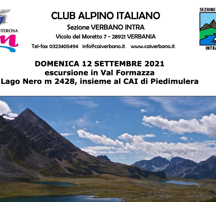 Domenica escursione al Lago Nero con il Cai