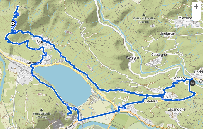 In E-Mtb nel Vco: da San Bernardino all'Eremo di Vercio lungo il sentiero azzurro