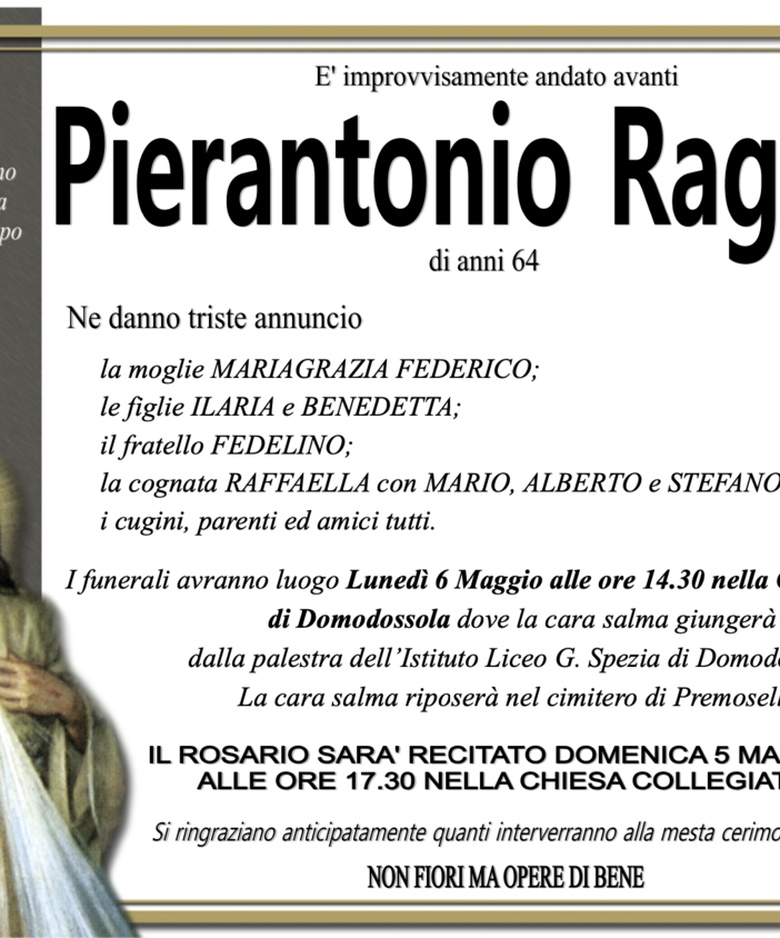 Pierantonio Ragozza di anni 64