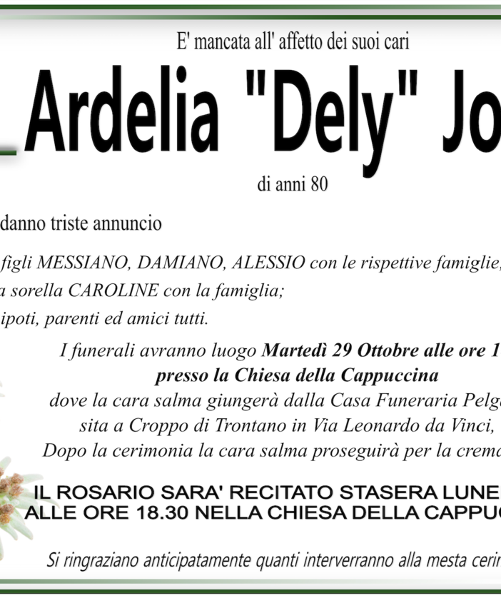 Ardelia &quot;Dely&quot; Jordan di anni 80