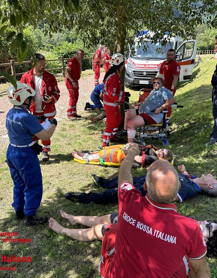 Croce Rossa, tre giorni di esercitazioni per i volontari domesi