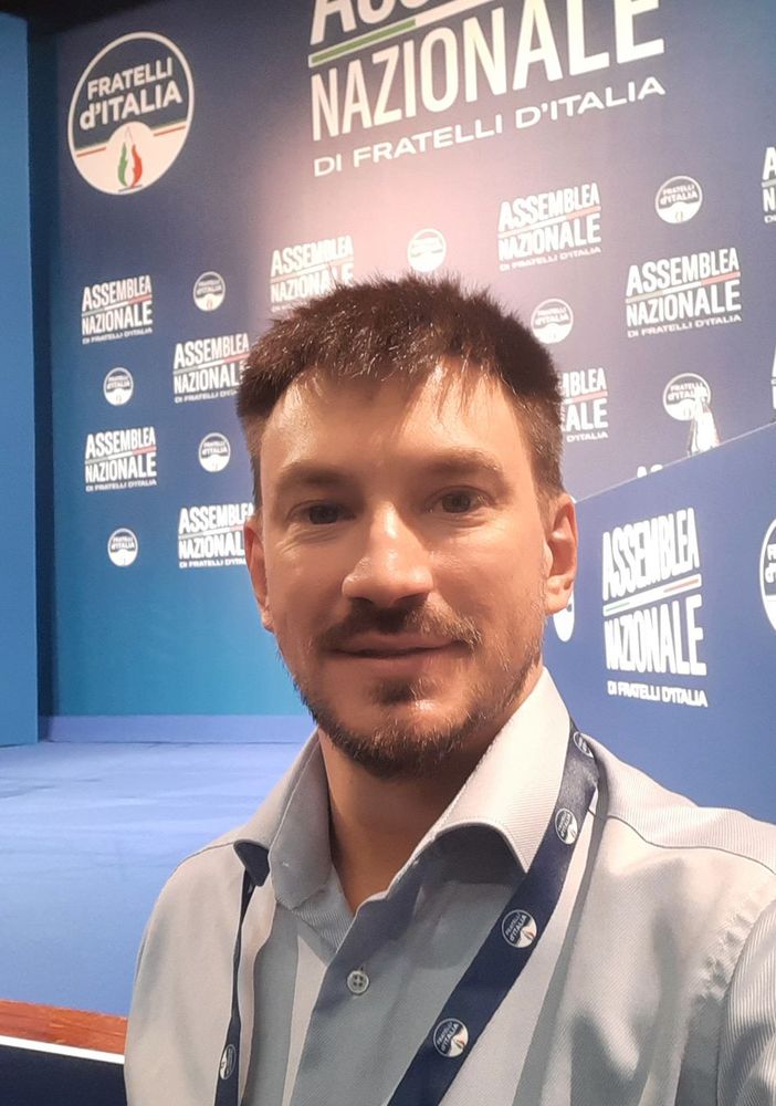 Mattia Corbetta all'assemblea nazionale di Fratelli d'Italia