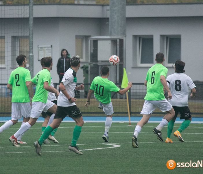 Un momento della partita tra Virtus Villa e Vogogna