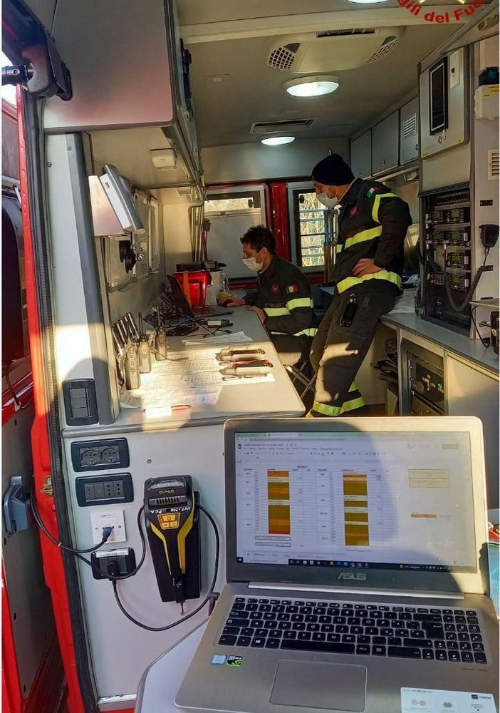 Esercitazione dei Vigili del Fuoco per affrontare le calamità naturali