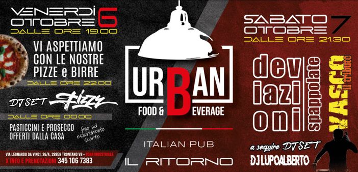 L’Urban Food & Beverage riapre i battenti a Trontano L’Urban Food & Beverage riapre i battenti a Trontano