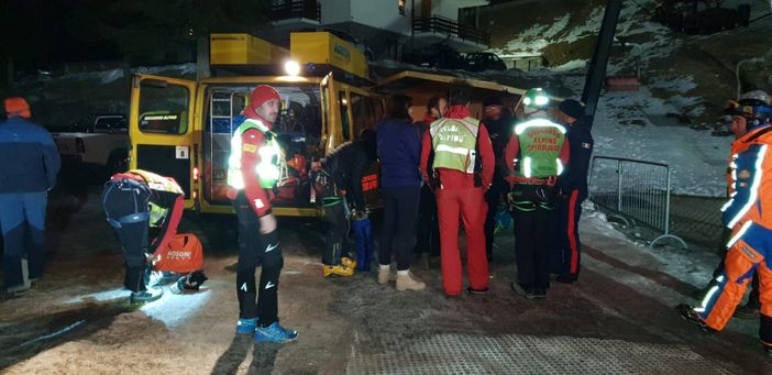 Scialpinista infortunato sopra Goglio, soccorsi in azione Scialpinista infortunato sopra Goglio, soccorsi in azione