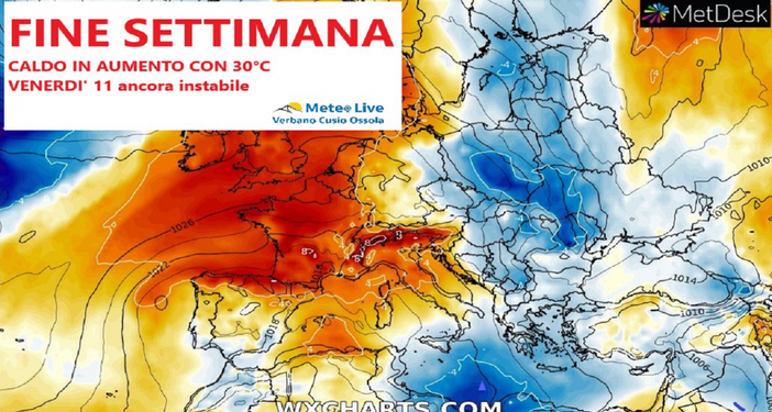 Tempo instabile ma nel fine settimana si toccheranno i 30 gradi